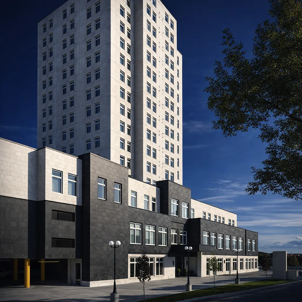 Halifax Tower Hotel — Drywall installation, taping and Level 5 finishing by 902 Drywall in Halifax, Nova Scotia